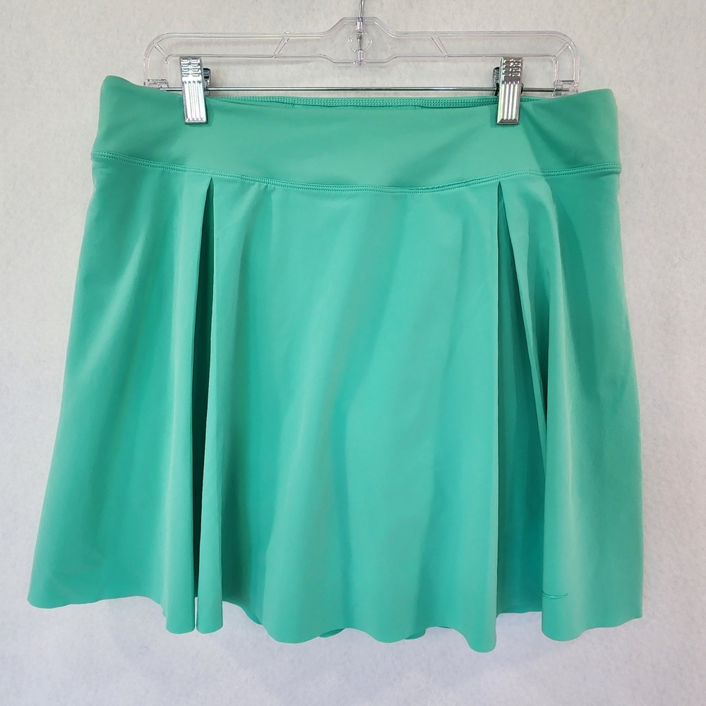 Nike Dri-FIT Womens XL Teal Green Pleated Athletic Tennis Golf Skort‎